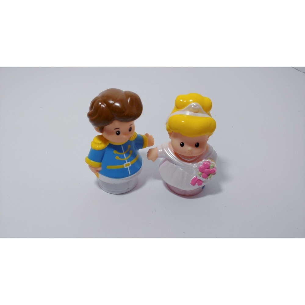 Fisher Price little people Disney Cinderella Prince Charming Blue jacket lot 2